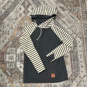 & brand double hood sweatshirt